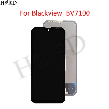 100% - ban Tesztelt LCD Kijelző BlackView BV7100 LCD érintőképernyő Digitalizáló Közgyűlés cserealkatrész