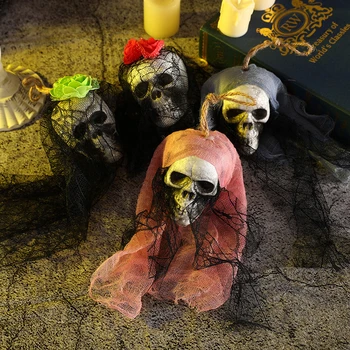 1db Halloween Dekoráció Szellemek Koponya Kísértetjárta Házban Bár KTV Horror Hangulat Varázsa Lóg Köpeny Mini Szellemek Haza Ajtó Dekoráció