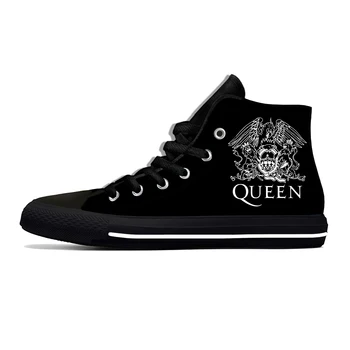 Forró Queen-Freddie Mercury Rock Zenekar Divat Lélegző, Alkalmi Cipők, Magas Felső Könnyű Férfi Női Cipők Legújabb Tábla Cipő