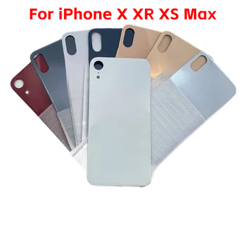 IPhone X XR XS Max Új Hátsó Üveg Fedelét Ház Esetben, Ajtó Csere, Hátsó Nagy Lyuk Akkumulátor Fedél Részek, Ragasztószalag