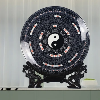 Kínai Stílusú Nappali Kerámia Díszítés Porcelán Tányér Kézműves Dekorációs Nappali Asztali Dekoráció Rendszám Lóg Lemez