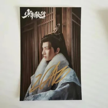 Li Hongyi Liu Xueyi HD Poszter Dedikált Fotó Fiatalok, valamint Arany Koporsó-Dráma Stills Kézzel írott Aláírás Gyűjtés Képek