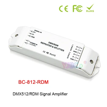 Új LED DMX512/RDM Jel Erősítő BC-812-RDM DMX512/1990/RDM Hatalom Repeater DMX-Teljesítmény erősítő DC 12V-24V